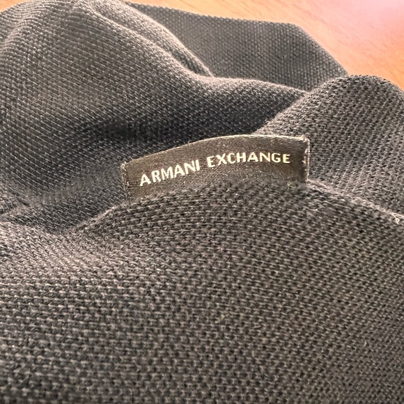 Armani Exchange Men's Black Polo Shirt Short Sleeve Collared, Logo. Size M - Picture 6 of 9